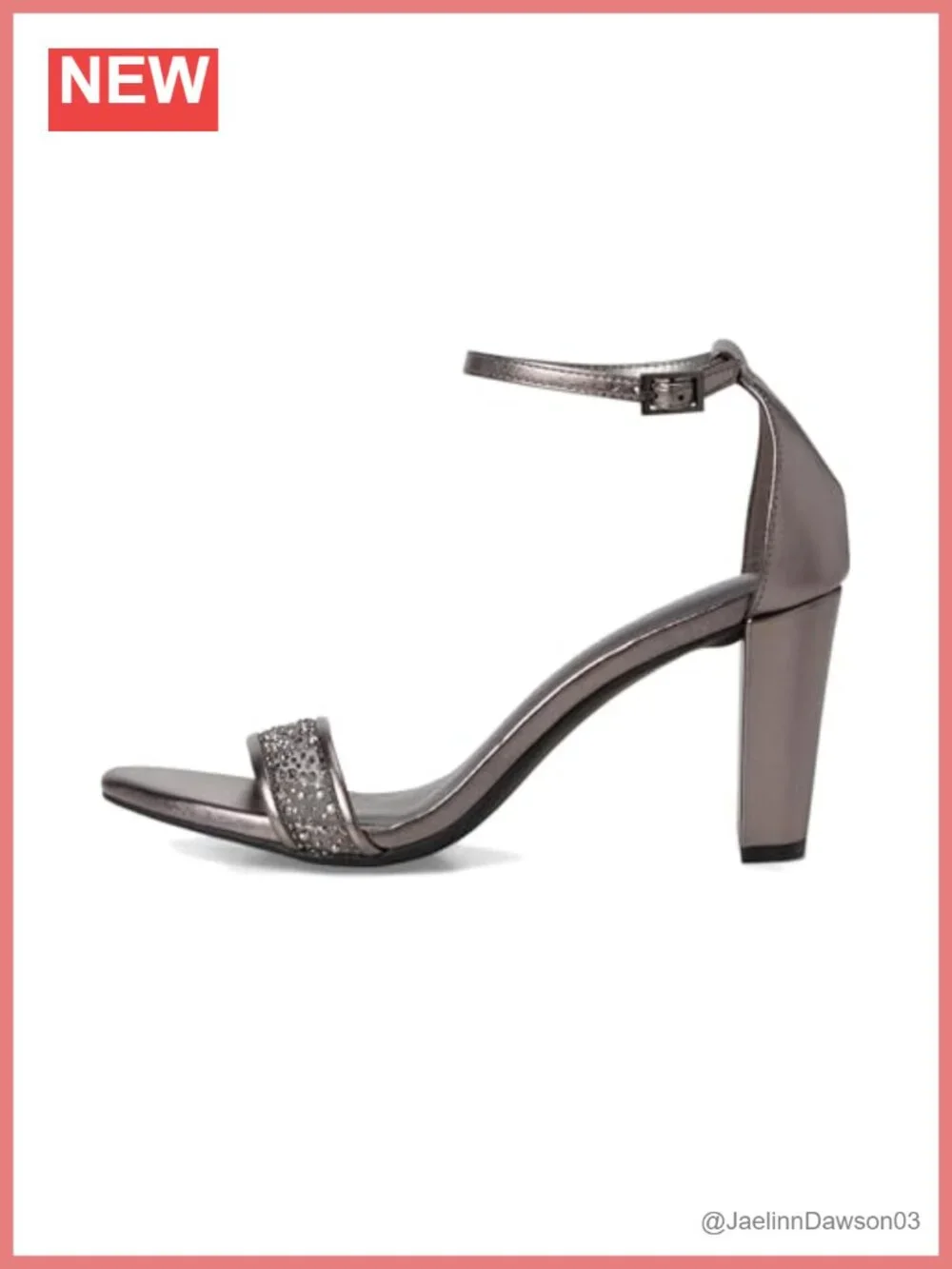 Anne Klein Kourtney-C Stiletto Heels Open Toe Ankle Strap Peep Toe Pumps